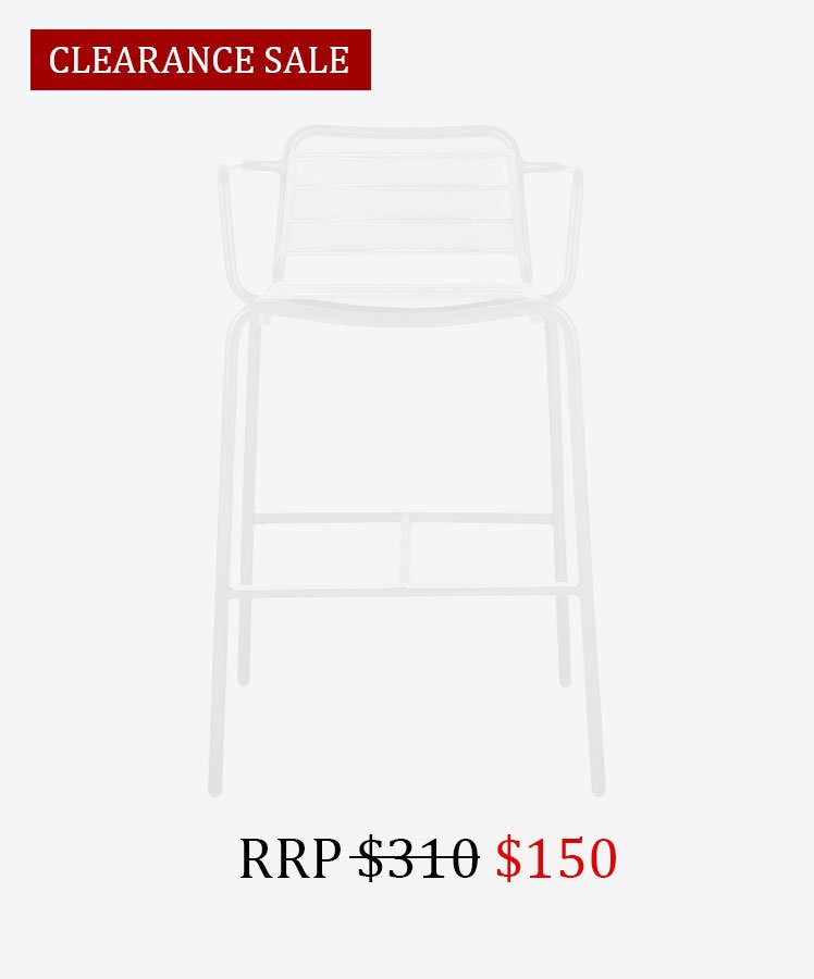 Vega Padded Bar Stool with Arms